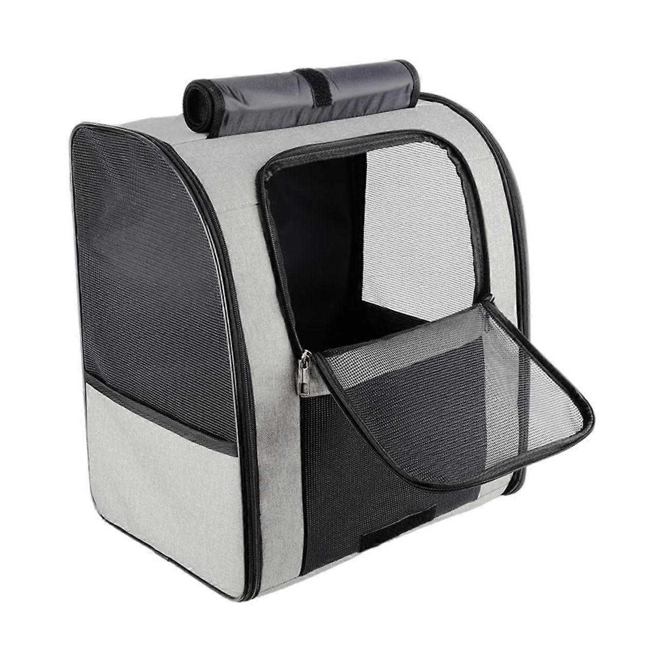 Cat Backpack for Large Cats, Breathable Portable Carrier Bag, Comfortable Travel Backpack for Cats, Adjustable Straps