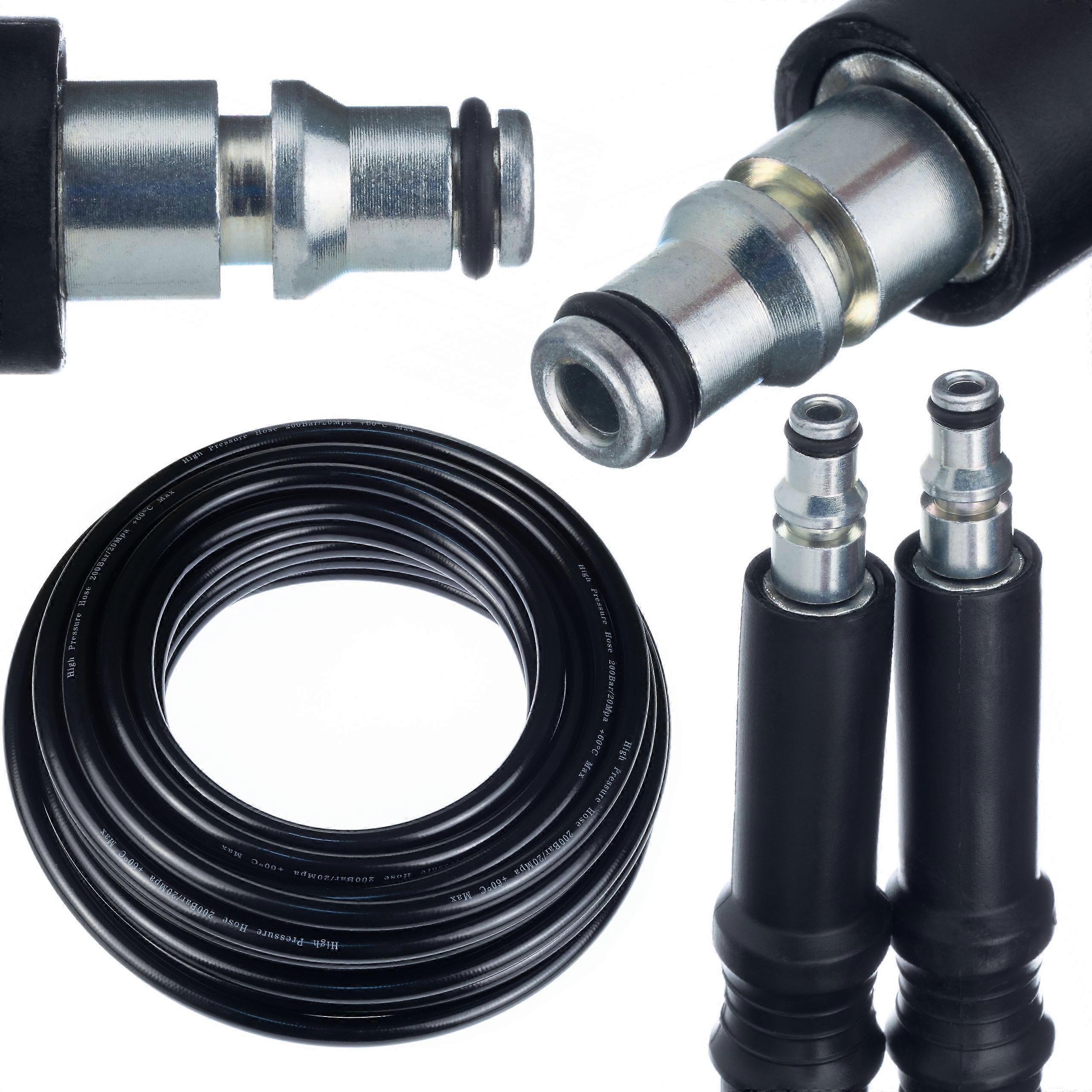 Rosfix High Pressure Hose 5M Quick Connect – Nylon Braid, Max 200 Bar | Compatible with Ar Blue Clean, Michelin, Black Decker, Makita