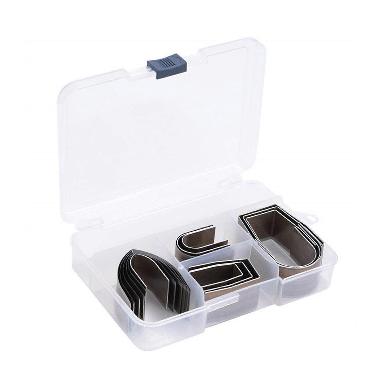 18Pcs Professional Leather Corner Punching Tool Set Ergonomic Handle Carbon Steel Corner Cutter Leather Working Tool