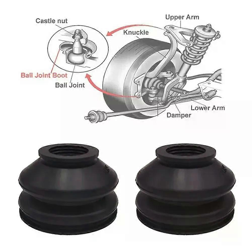 2 X UNIVERSAL Dust Boot Rubber Track Rod End And Ball Joint Boots Suspension Component Ball Head Replacement Parts