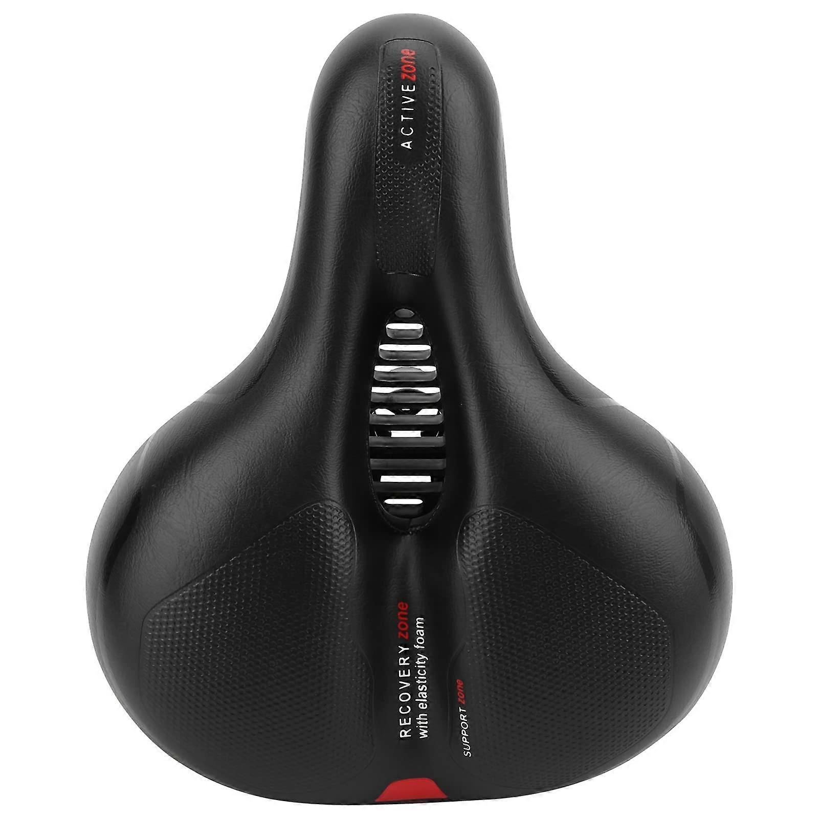 Bike Saddle Bicycle Saddle with Ball Design Shock Absorbing Elasticity Simple and for Mountain Bike for Home (Red).