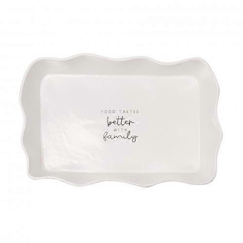 Moments Rectangular Scolloped Serving Dish - Family