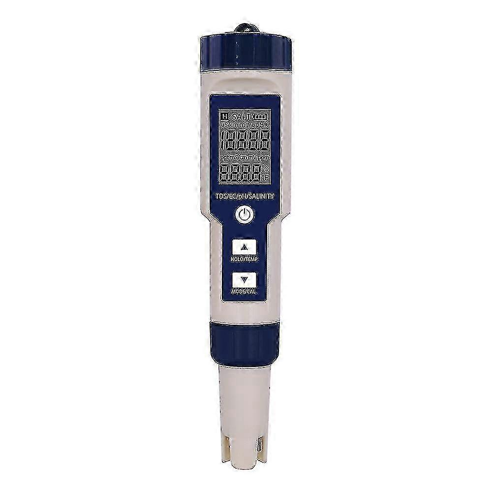 2025 5-in-1 Electronic Ph Meter, Measure Ph And Tds And Ec Salinity And Temperature Water Quality Tester, Lcd Display And Reading Accuracy, Fo