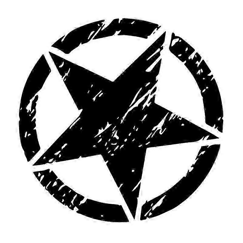 Suitable for Car Sticker Military Army Star Hood Off Road Graphic Decal for Jeep Wrangler Vinyl-jc
