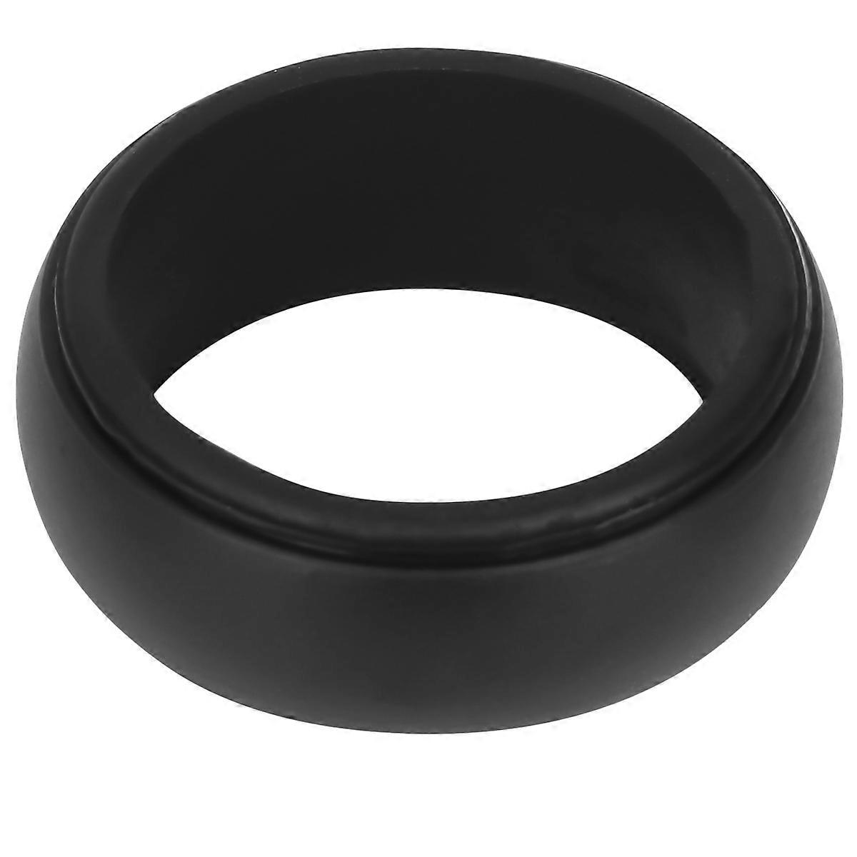 Black Silicone Hand Grip Rings for Sports Perfect for Strengthening Finger Dexterity and Grip Strength Size 14
