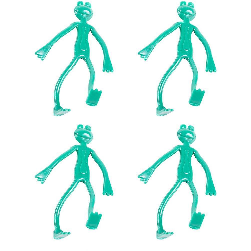 Creative Frog Shape Green Garden Plant Ties Durable Plastic for Securing Plants 2 Sets 4 Pcs