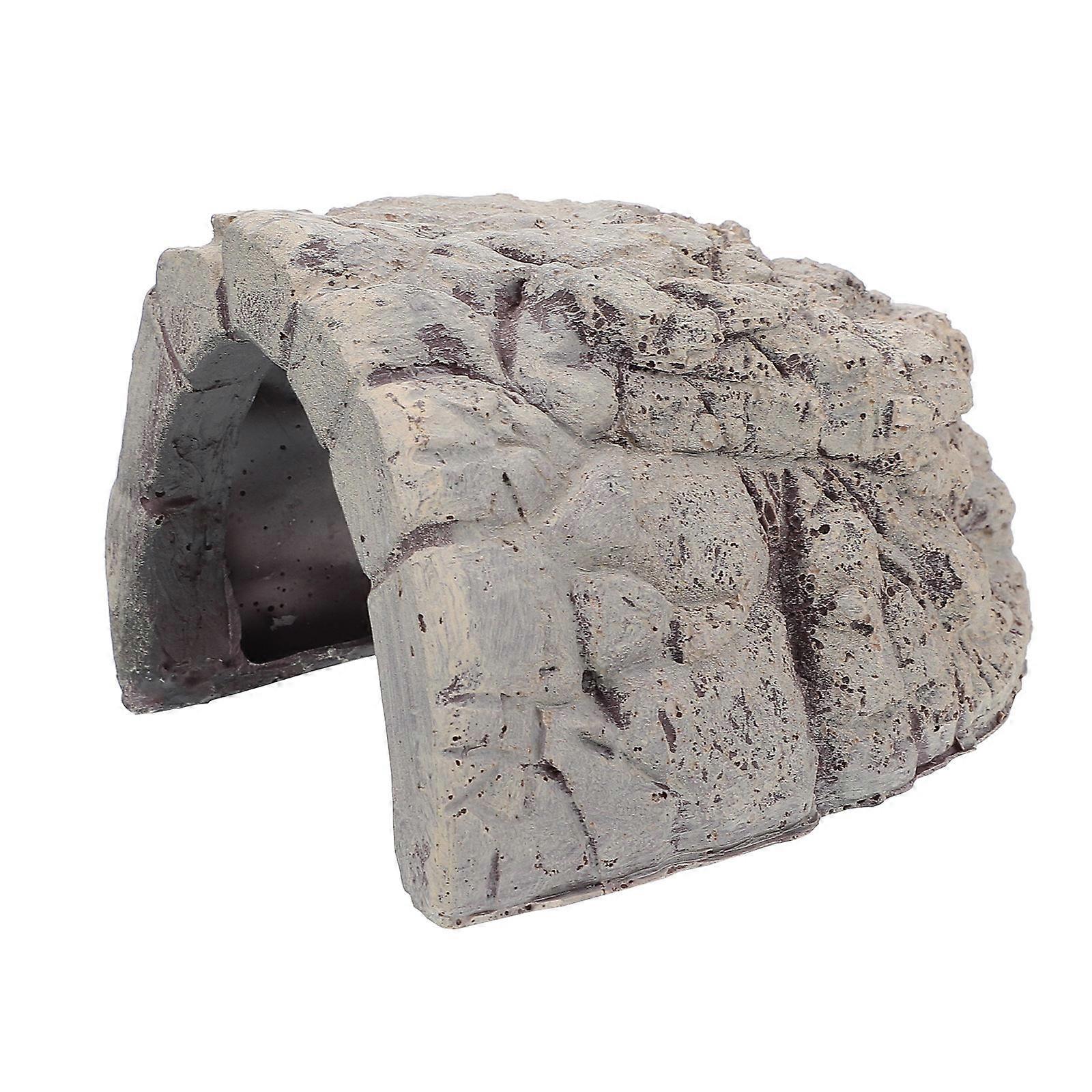Snake Hide Stone Reptile Escape Cave 1 Set Reptile Supplies