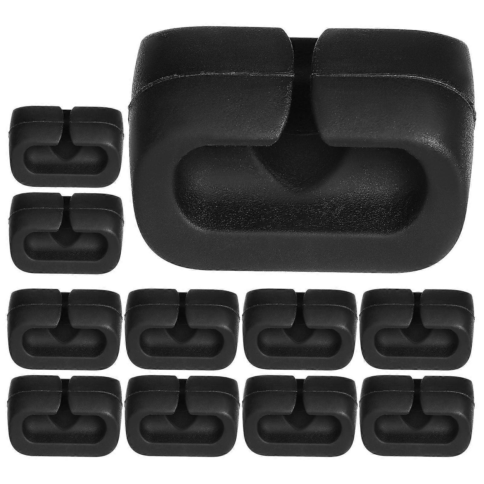 Cable Clips with Adhesive Back for Desk Made of Silicone Black Practical Tool for Cable Organization up to 6mm