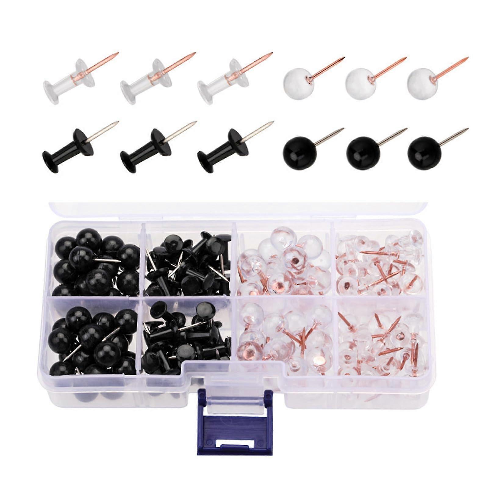 50/60/80/160 Pieces Push Pin Hooks Clear Push Pin Cork Board Hooks Decorative Push Pins Hooks Wall Hanging