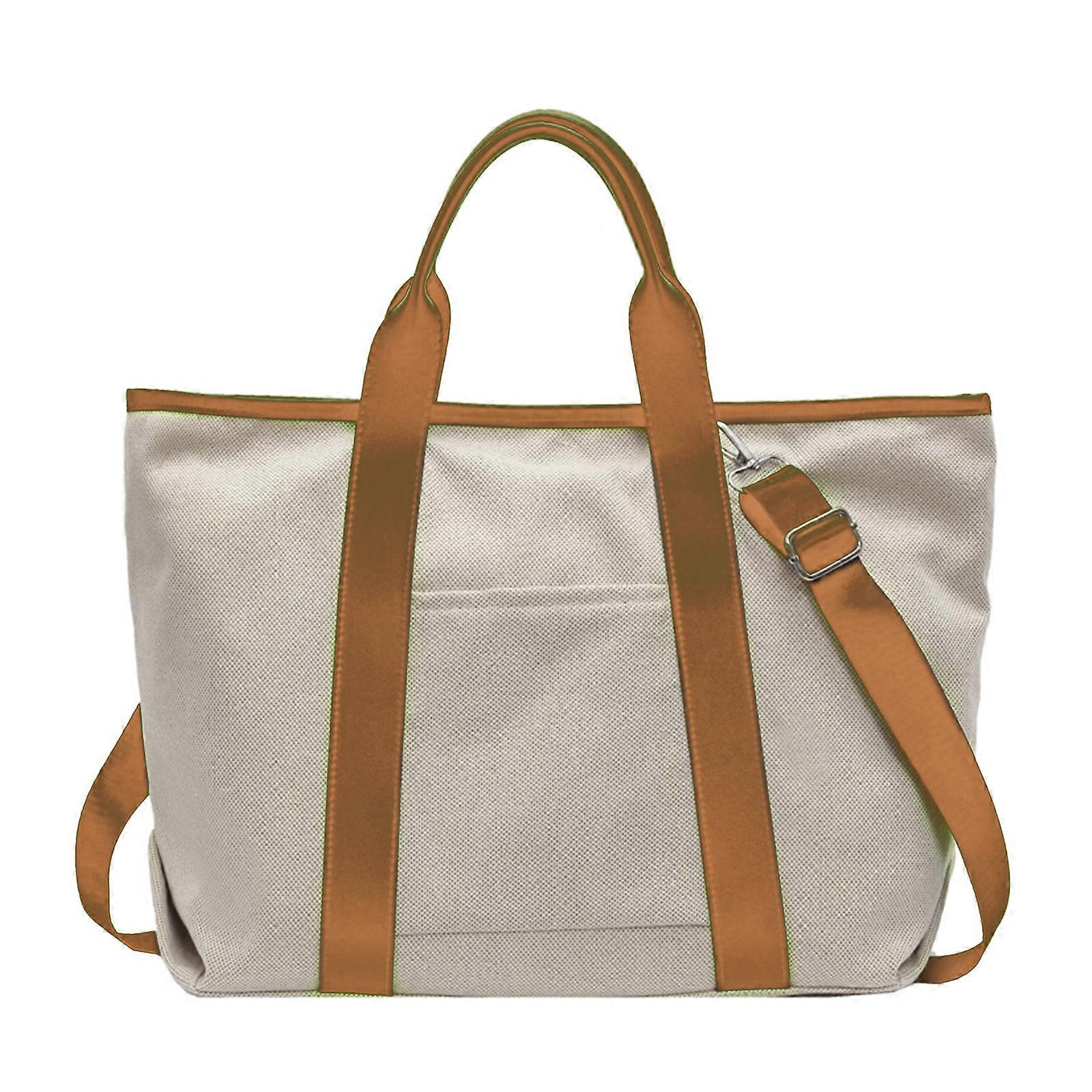 حقيبة اللياقة البدنية ذات السعة الكبيرة حقيبة سفر حقيبة أمتعة بسيطة حقيبة رياضية أزياء حقيبة رياضية بين عشية وضحاها حقيبة عطلة نهاية الأسبوع بني