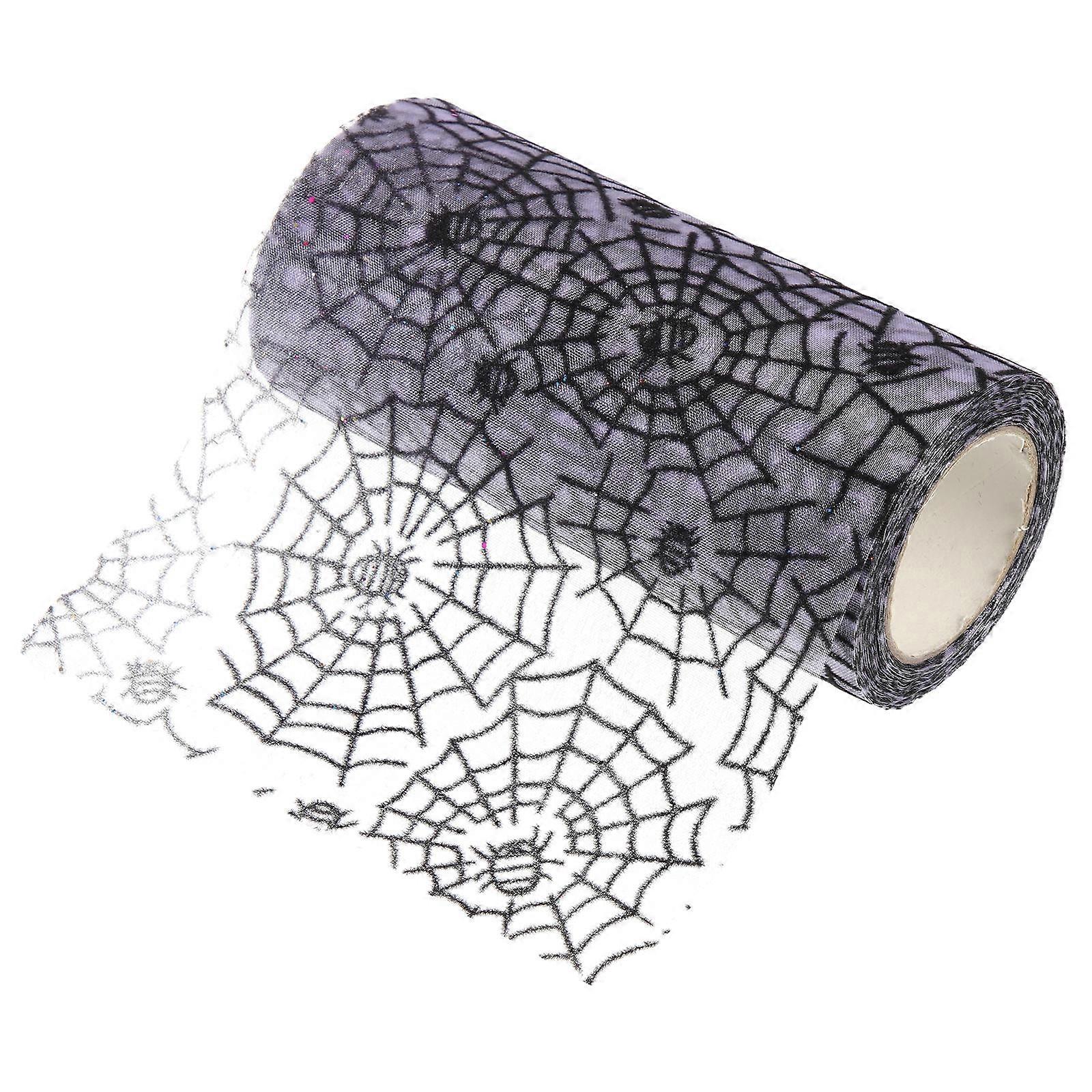 Gift Wrapping Decorative Tulle Ribbon Mesh Fabric Ribbon Spool Purple Party Decoration Diy Crafts 0.1X13X910CM 1 Roll