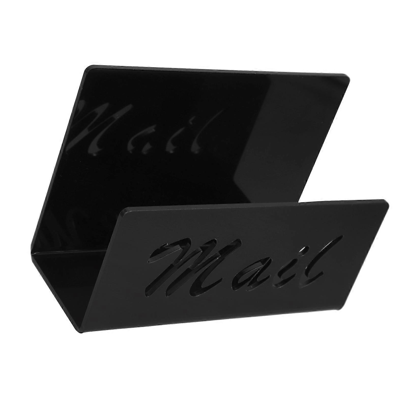 Mail Organizer Letter Holder Acrylic Home Office File Storage Modern Design 14.50X10.00X5.50CM 1Set