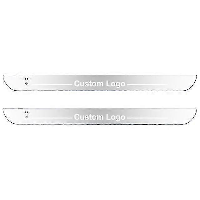 Customized Car Door Sill Lights With Logo Illuminated Auto Led Pedal Scuff Threshold Plate Welcome Lamp Symphony Wireless Sensor