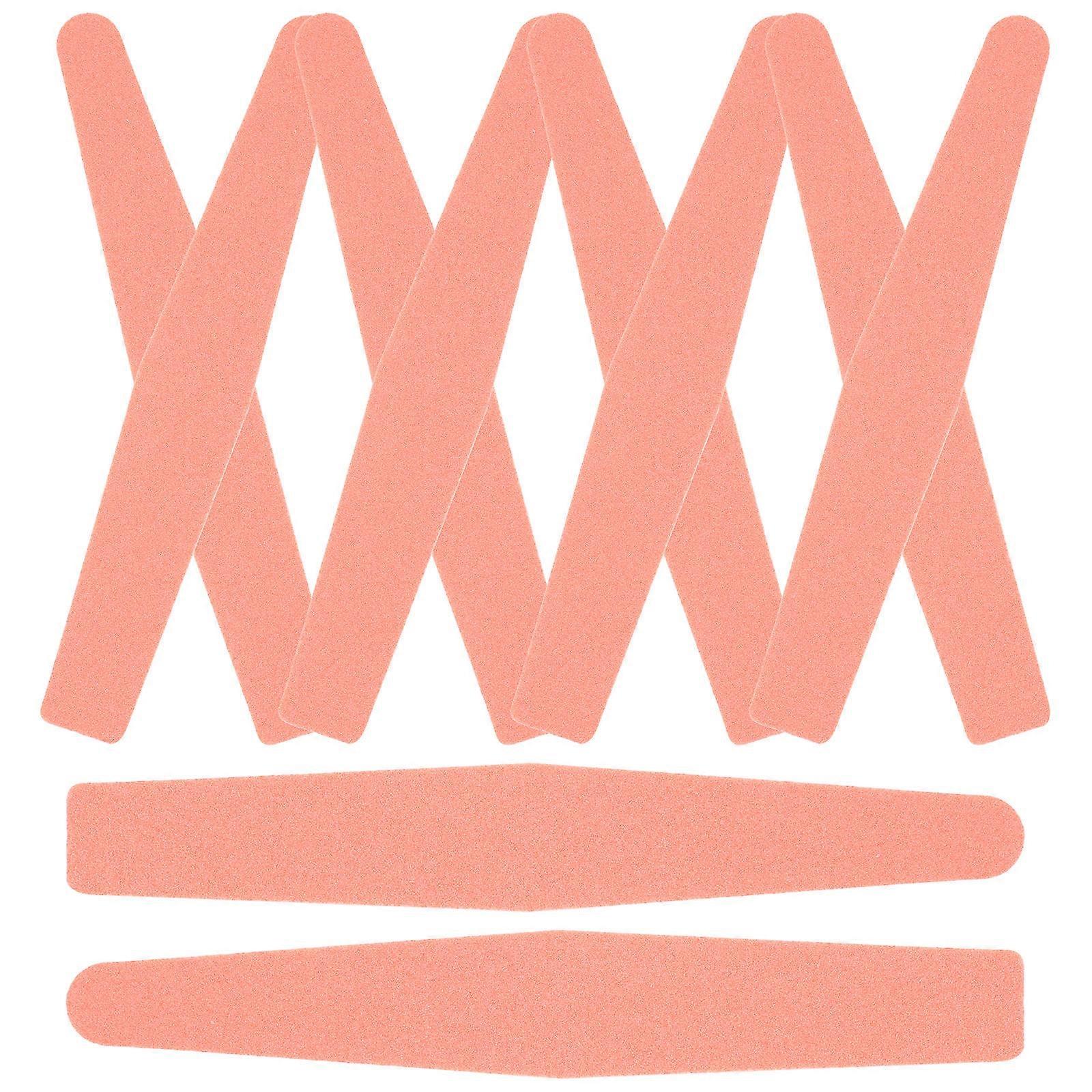 Finger Nail Buffer Manicure Tools Professional Nail Users Nail Shaping Double Sided Round Ends Orange 10Pcs