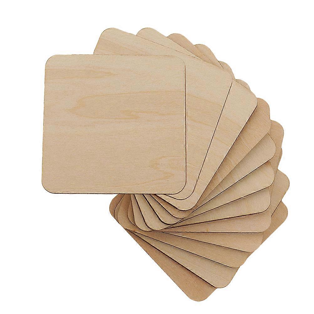 Unfinished Wood Discs for DIY Projects Creative Wood Slices for Home Decoration and Crafting Activities 72Pcs