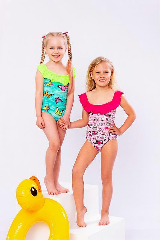 Girls’ Swimwear (4+ y.o.) – Stylish & Quick-Drying, Bright Colors, Summer,  HC 4002-043