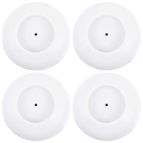 4 pcs child safety gate protection railing round mat tool indoor fence round mat(8X8CM,White)