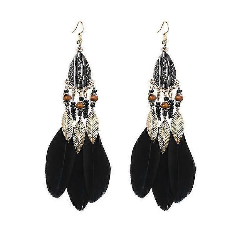 Mode Ohrringe Wasser Drop Line Feder Ohrringe Schmuck