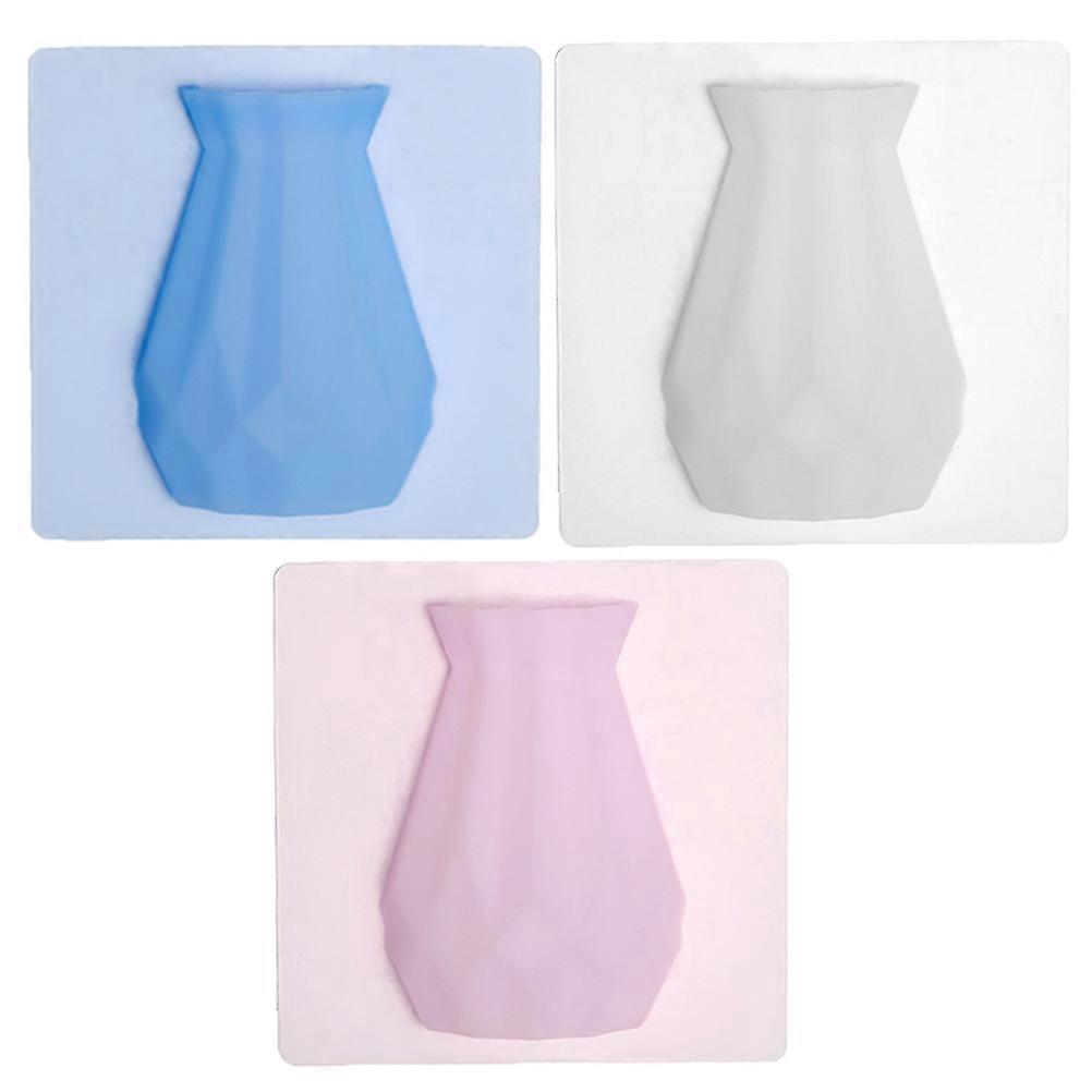 Silicone Wall Hanging Vase for Decoration and Stylish Vertical Flower Pot Assorted Color