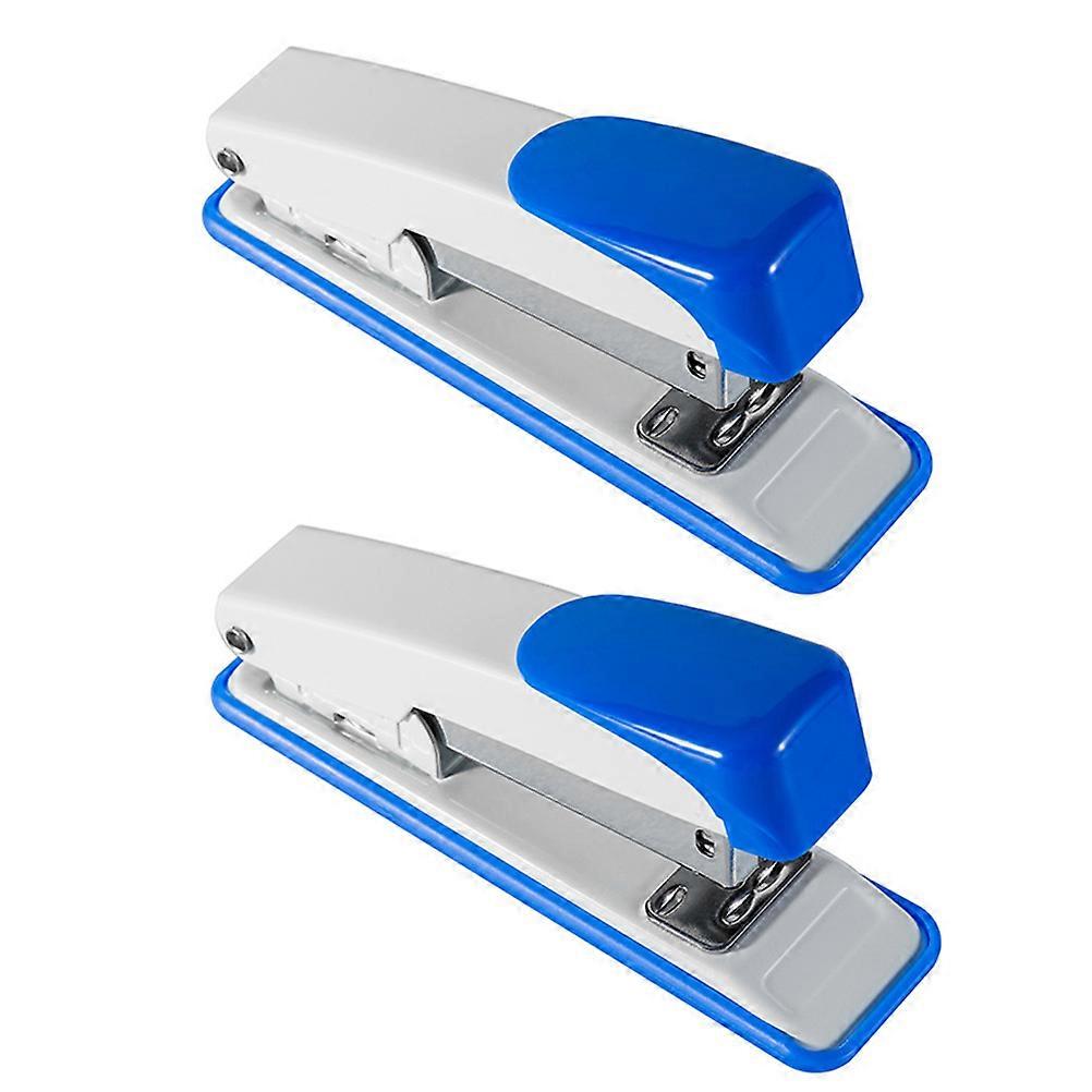 Office Supplies Staplers 2Set Metal Staplers Assorted Color Binding Medium Staplers for Office Desk