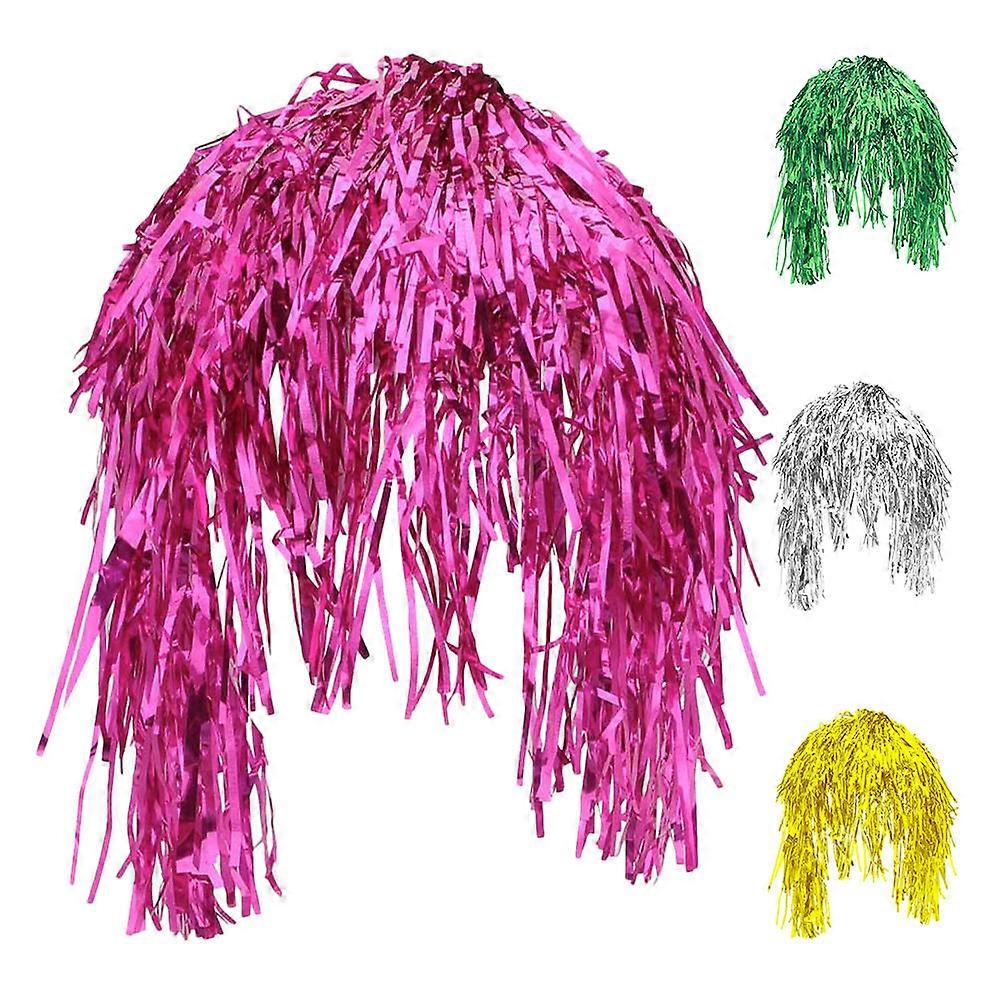 Comfortable Curly Wig For Special Occasions Easy To Manage 4Pcs Green