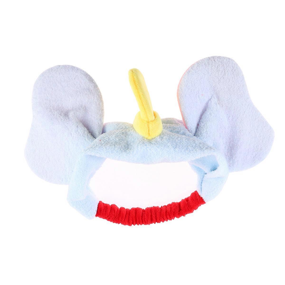 Plush Elephant Hair Bands for Girls with Elastic Adjustable Design Multi Color Fits Any Headsize