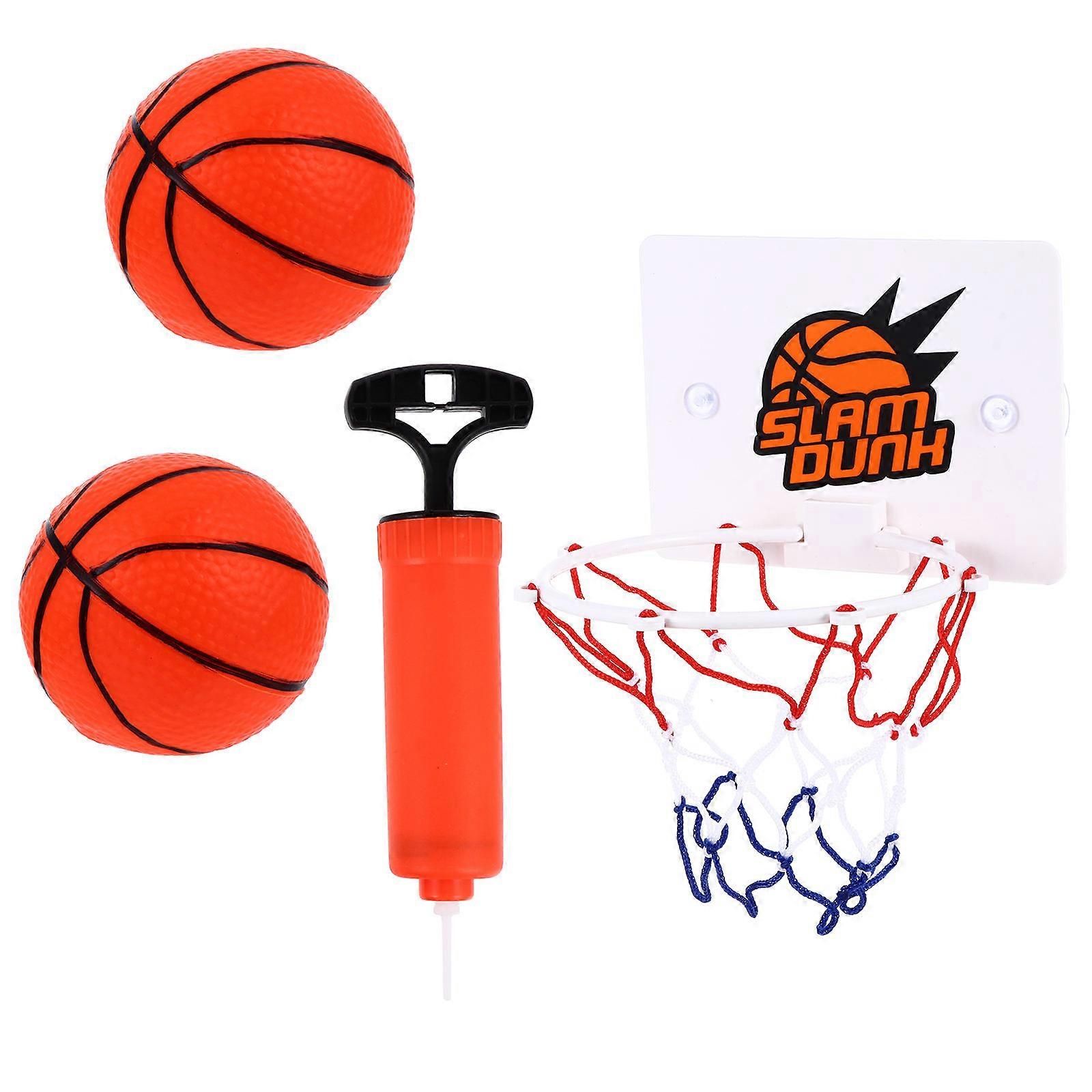 Miniature Basketball Set Toy Portable 17X16.5X12CM For Kids Indoor Play Hand-eye Coordination Improvement 1Set