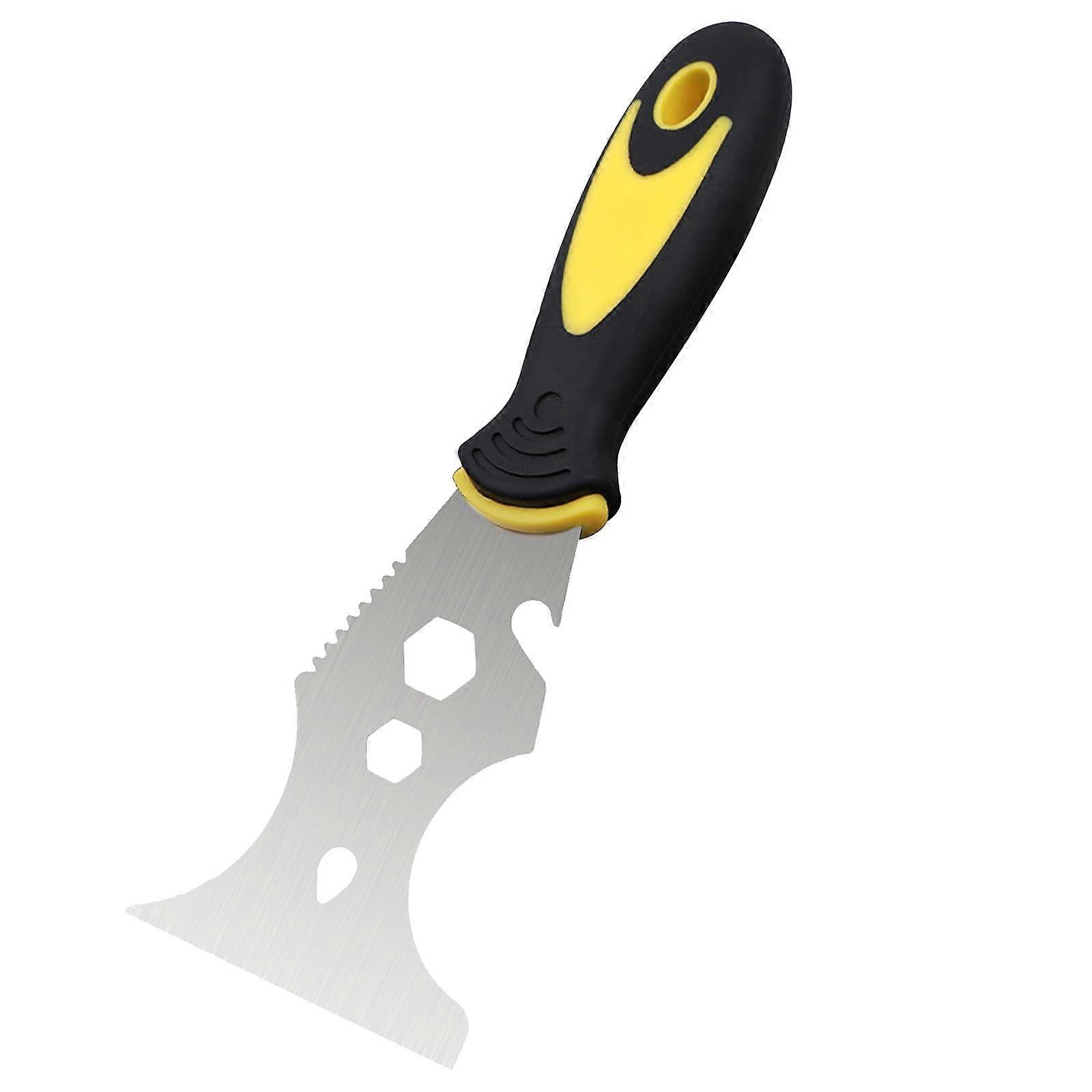Multifunctional Spatula 15-In-1 1.5mm Stainless Steel Painter Tool With Soft Grip Roller Included Curved/ Straight Scrapers