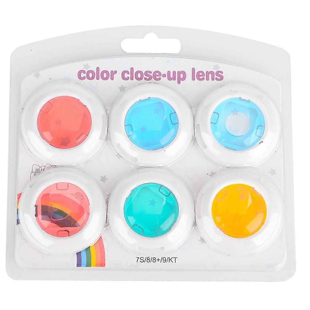 6 Colors Instant Camera Flashlight Flash Filters Set for Fujifilm Instax Mini 7s8/8+/9 (6pcs)