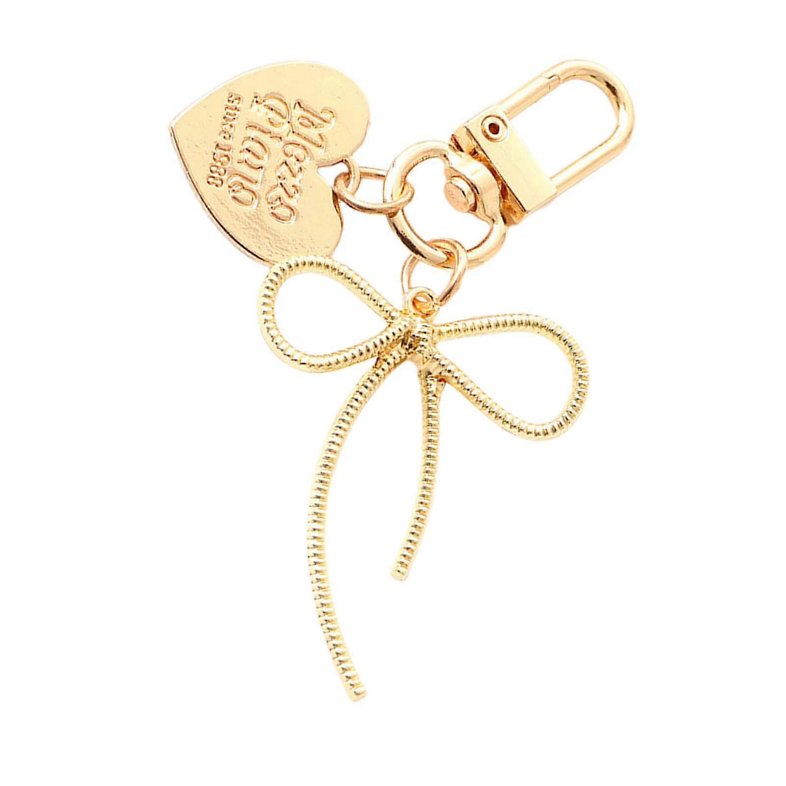 Heart loops, keychains, bag charms, handbag hanging ornament gold