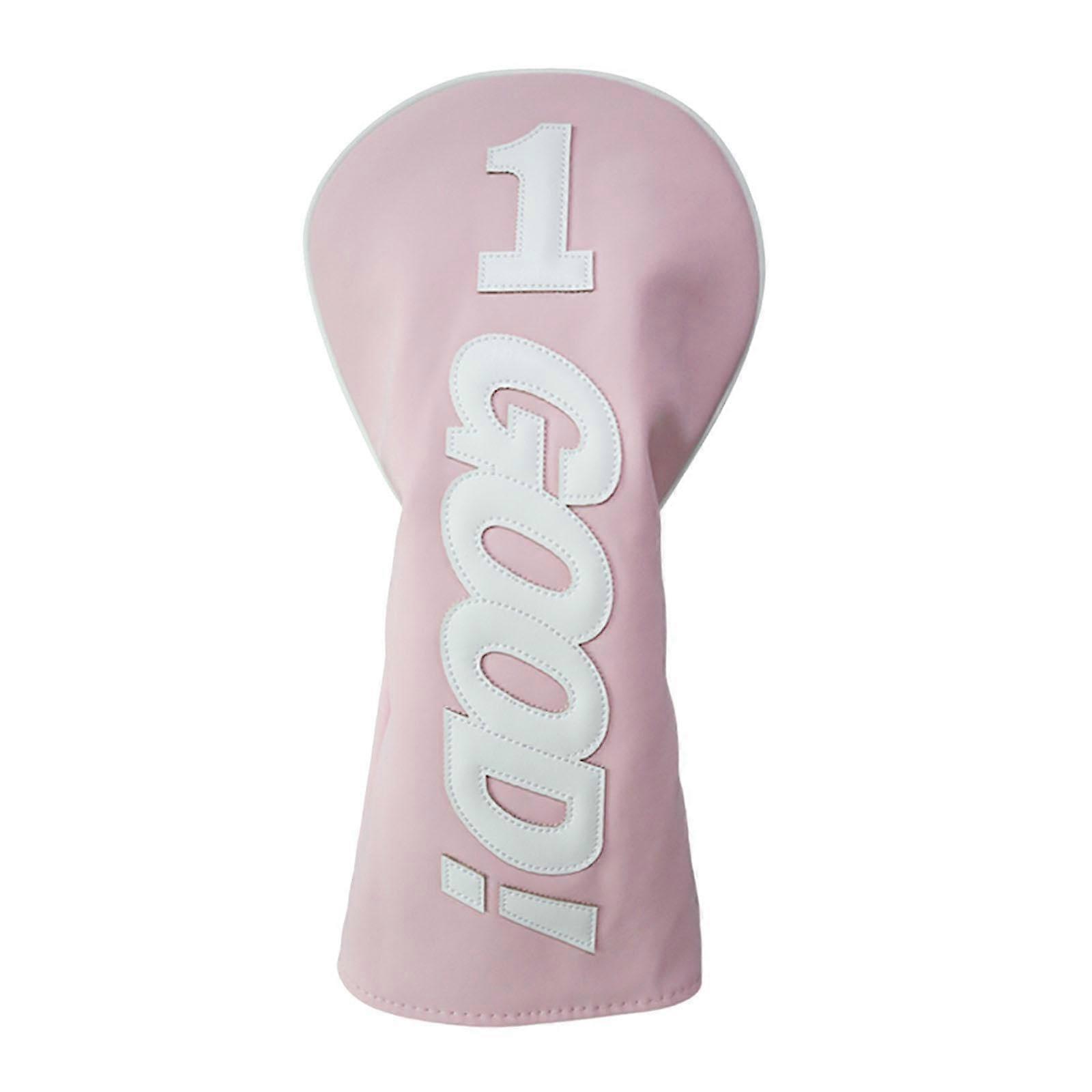 Golf Çantanız için Erkekler ve Kadınlar için Golf Kulübü Baş Örtüsü Pembe