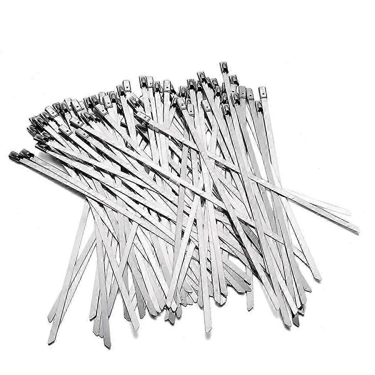 Peachloft Zip Ties,Multi-purpose Locking Cable Metal Zip Ties,Stainless Steel