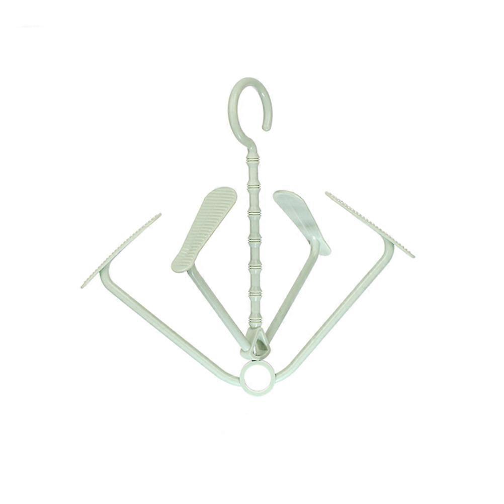 Shoe Rack Organizer For Household Use Easy To Fold And Hang In Green Color With 1Set For Shoe Drying