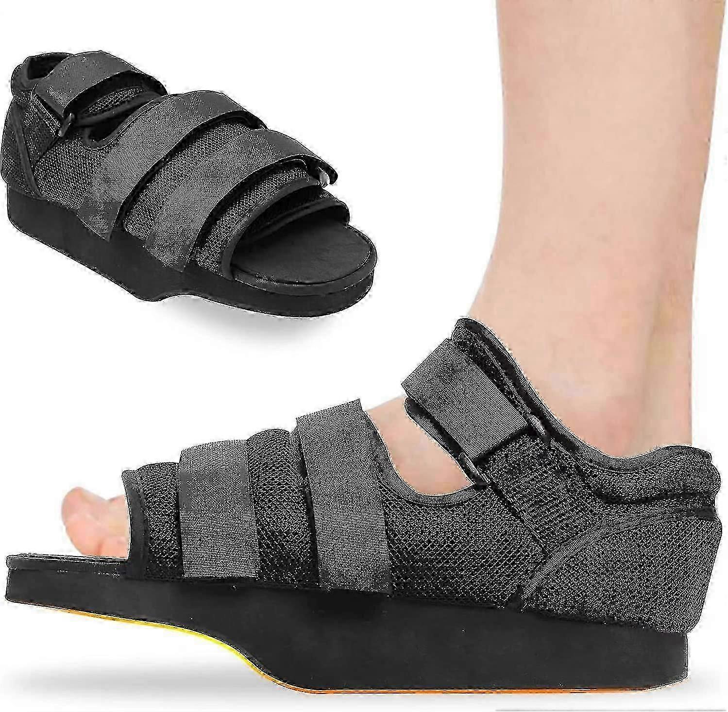 Post Surgery Shoes for Broken Toe Recovery, Forefoot Offloading Boot with Wedge Splint - Men Women Medium