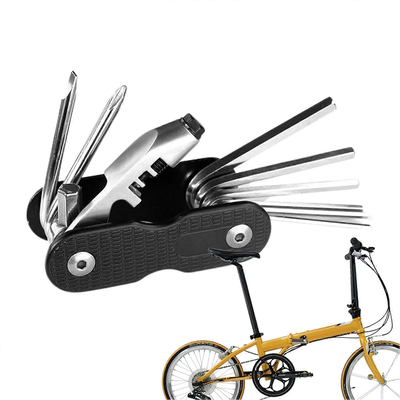 Multifunctional Bicycle Repair Tool All-In-One Portable Compact Bicycle Repair Tool Compatible With Most Bicycles