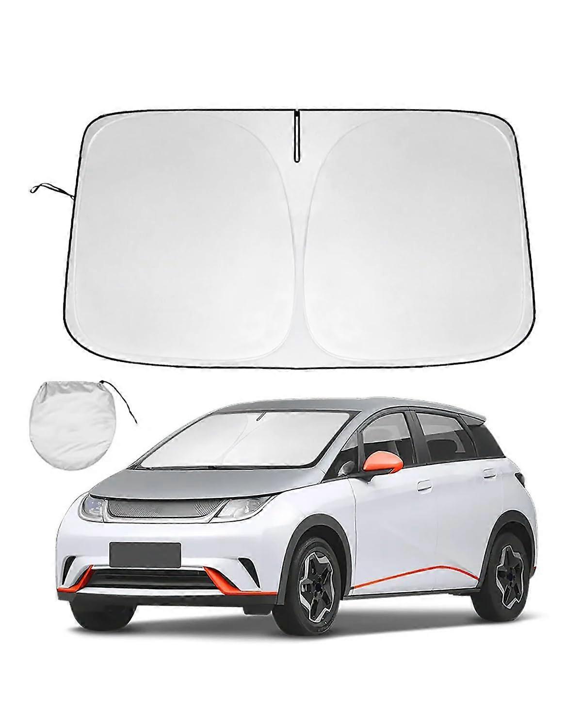 Car Sunshade Windshield Roller Shade, Foldable UV Blocking Window Blind For BYD Dolphin