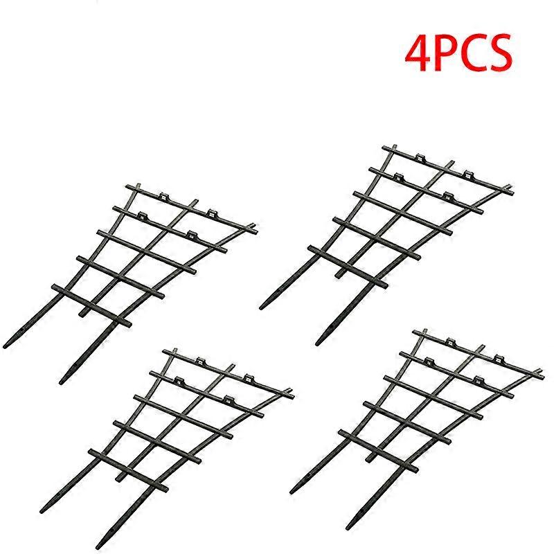 4/6/8/12/24Pcs Garden Trellis Mini Overlapped Plant Climbing Flower Supports Plastic Trellis for Potted Vine Plant Trainer