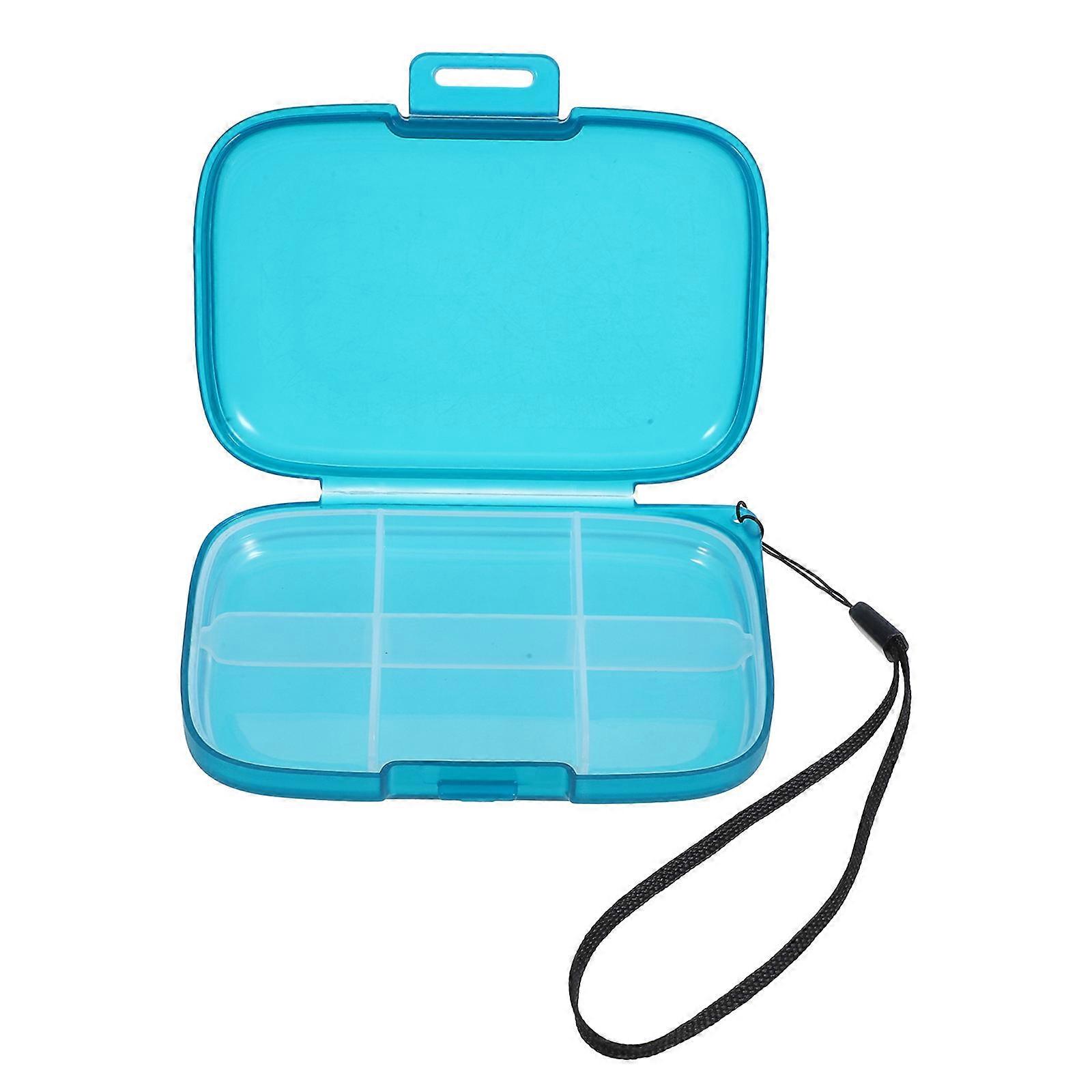 Travel Medicine Organizer Portable Daily Use Medicine Box Constructed From Plastic With Airtight Design And Dustproof Features 1Pcs