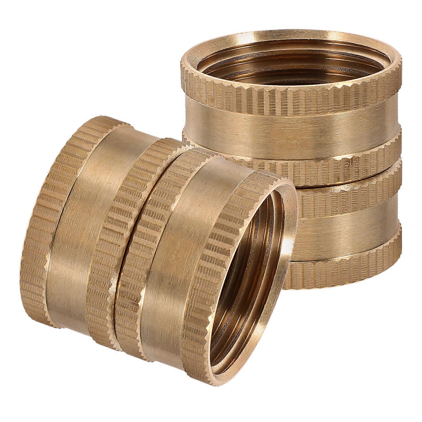 Garden Hose Repair Adapter with Brass Material for Reliable Leak Proof Connection Golden Garden Needs 2 Pieces