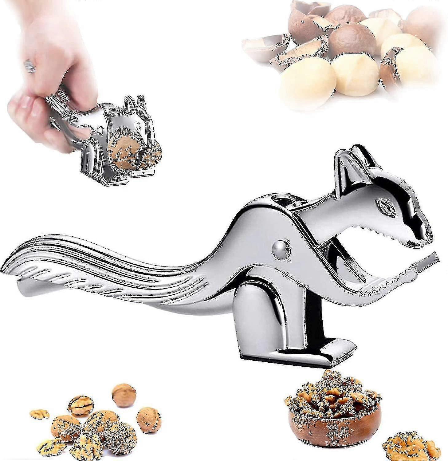 Nutcracker, Zinc Alloy Material, Squirrel Shape, Labor-Saving Nut Cracker