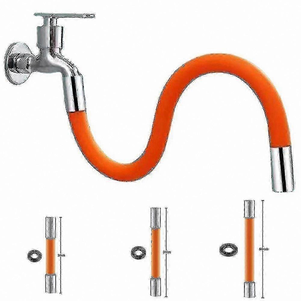 Universal 360° Swivel Faucet Extender with Flexible Hose for Kitchen Sink