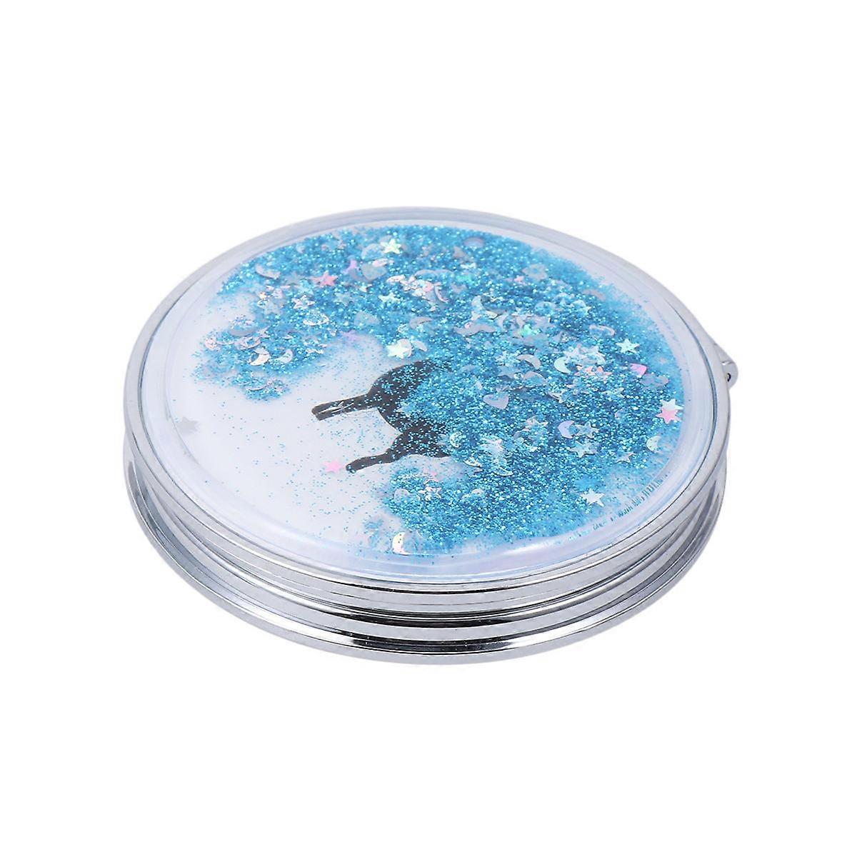 Glossy Hand Mirror For Women Home And Travel Use With Magnification Capability 1Pcs