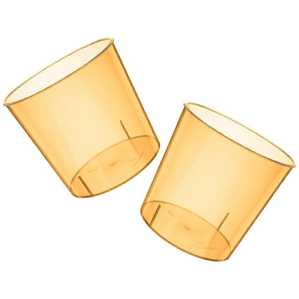 Small Kitchen Garbage Can 2Pcs Versatile Trash Storage Ideal For Living Room And Study With Thickened PET Material
