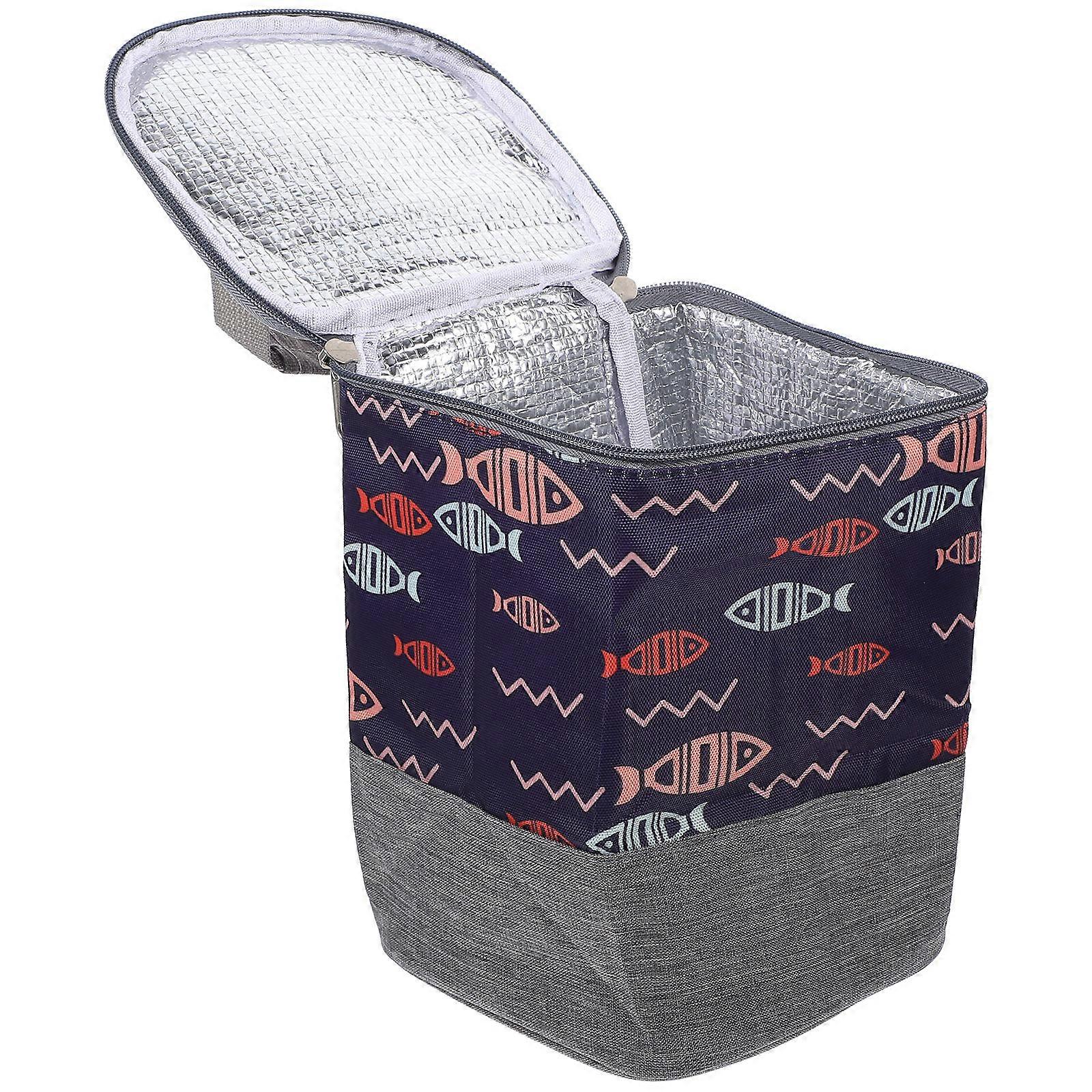 Insulated Milk Bottle Carrying Bag For Travel Use Rectangular Cold Preservation 1Pcs