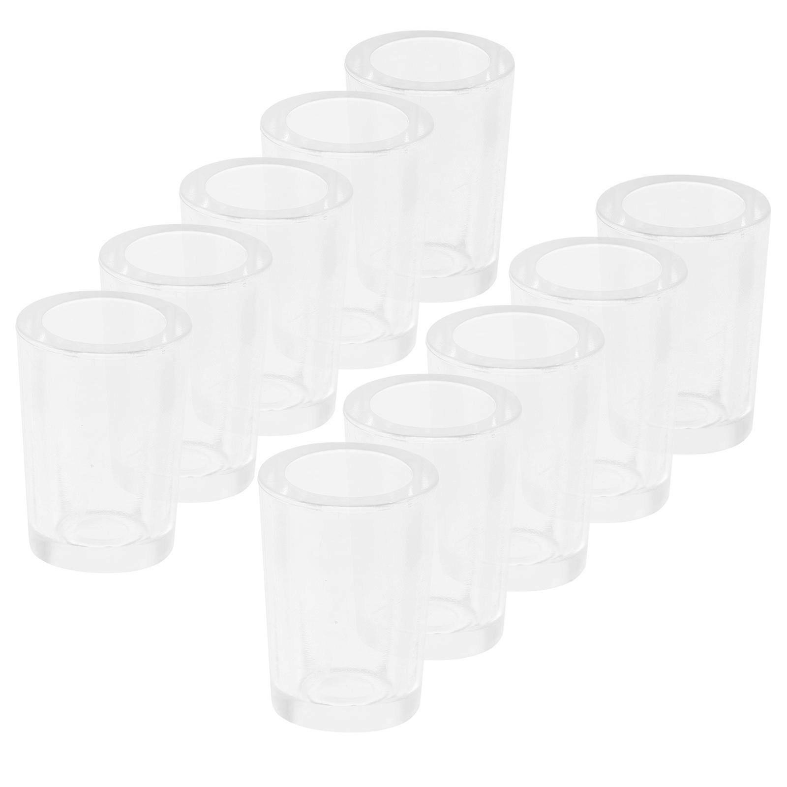 Miniature Cup Models for Decor 20Pcs Transparent ABS Mini House Accessories
