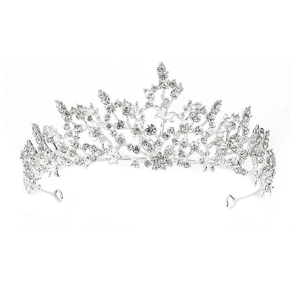 Rhinestone Bride Headband in Silver Color for Wedding and Parties Lightweight and Durable 1 Pc