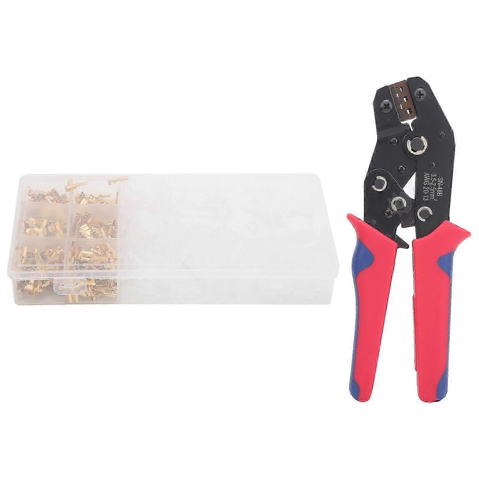 High quality  600pcs cold pressed terminals 2.8/4.8/6.3 combination + pliers
