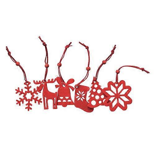 MidOcean Rouge Felt Christmas Tree Decoration Set