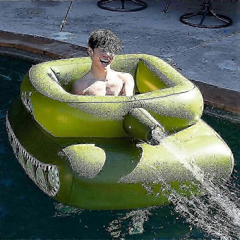 Inflatable Water Tank with Pool Type Spray Ring and Water Gun 50"