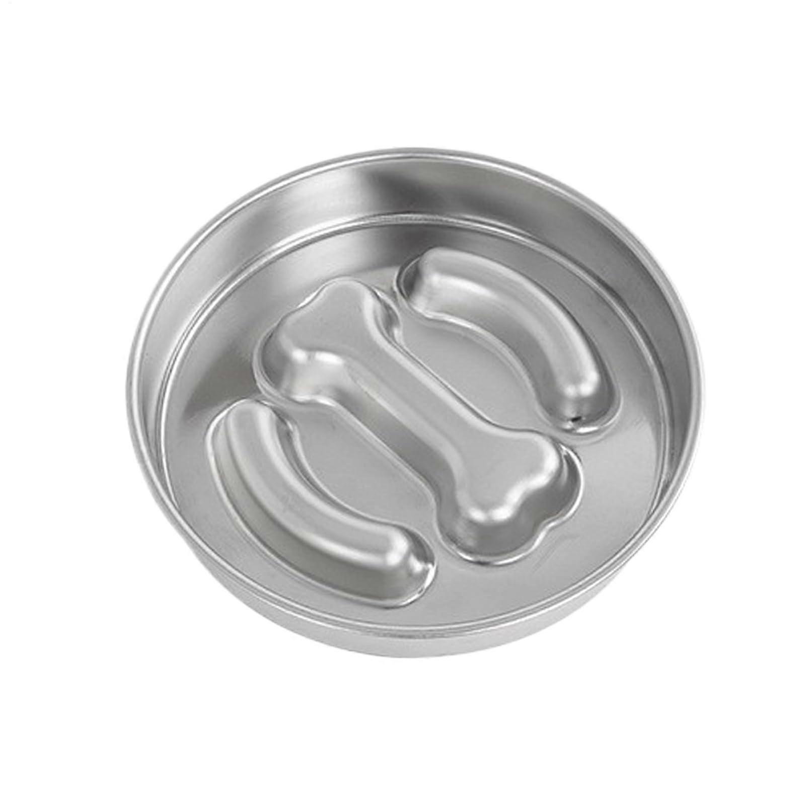 Slow Feeder Dog Bowl - Stainless Steel Anti-Tip Feeding Dish for Medium Large Breeds | Licking Basin for Dogs
